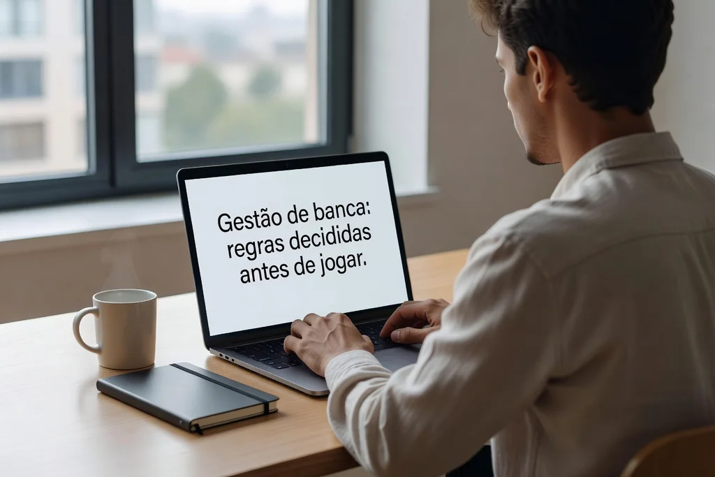 Gestão de banca: regras decididas antes de jogar